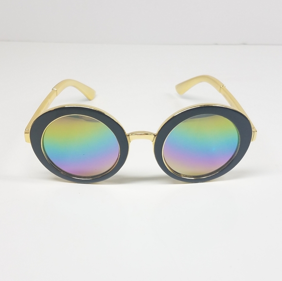 Round Bottle Cap Rainbow Sunglasses - Picture 1 of 10